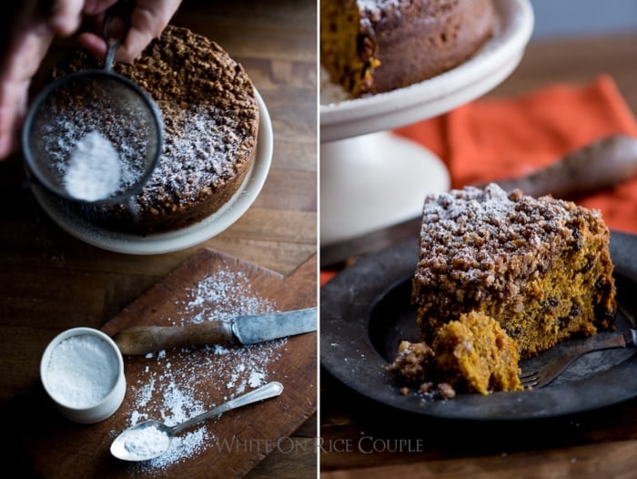 Pumpkin Coffee Cake step by step photos