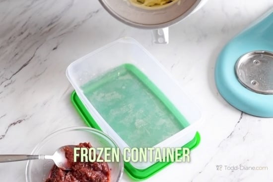 frozen container