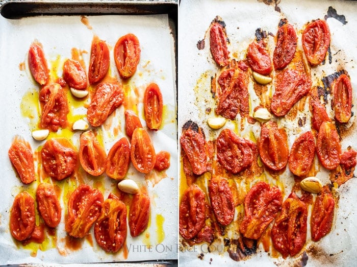 Roasted canned san marzano tomatoes from can step by step photos