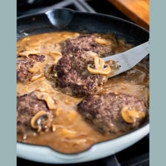 spatula with salisbury steak