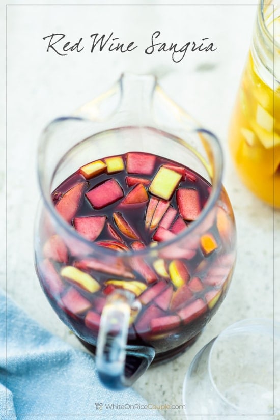 Sangria Wine Recipe with Red, White, Rose EASY, BEST White On Rice