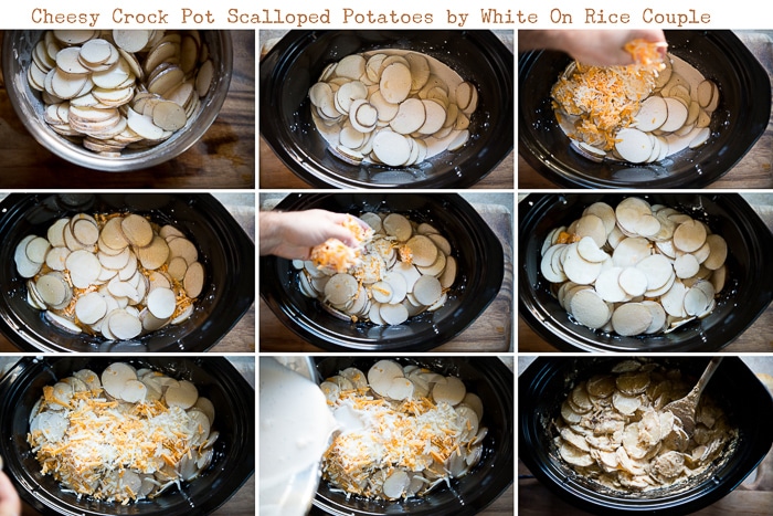 Slow Cooker Scalloped Potatoes by WhiteOnRiceCouple.com