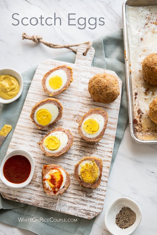 Baked Scotch Eggs Recipe that's Low Carb Keto | WhiteOnRiceCouple.com