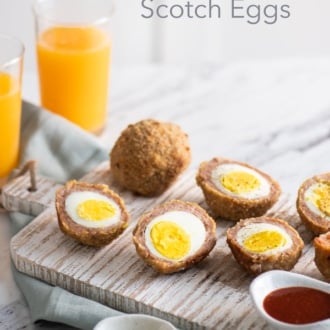 Baked Scotch Eggs Recipe that's Low Carb Keto | WhiteOnRiceCouple.com