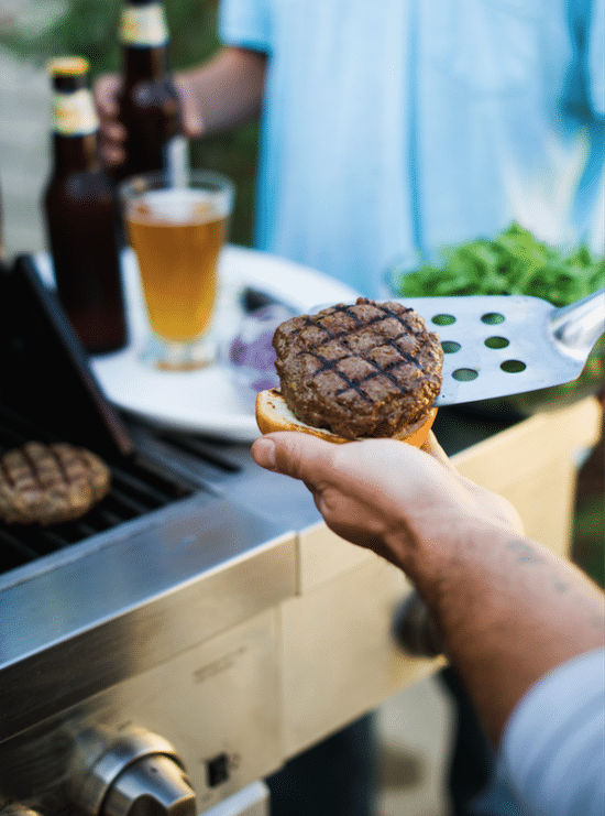 Grilled Burgers on KitchenAid grill @whiteonrice