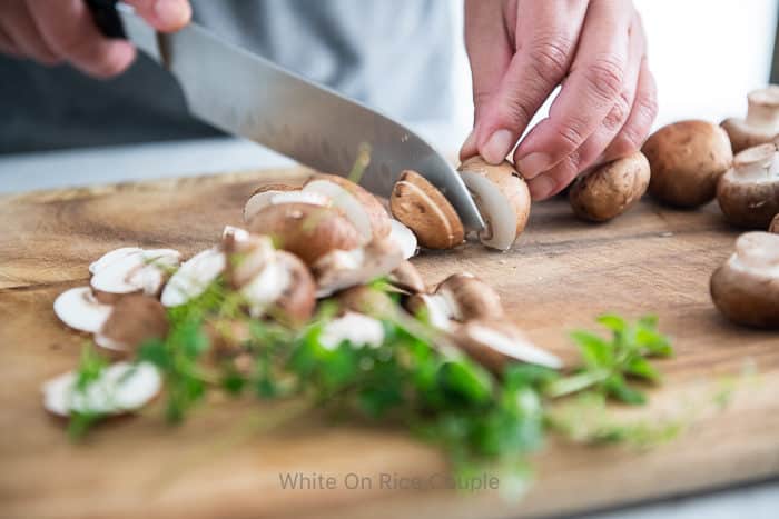 Skillet Chicken Mushroom Sauce Recipe | WhiteOnRiceCouple.com