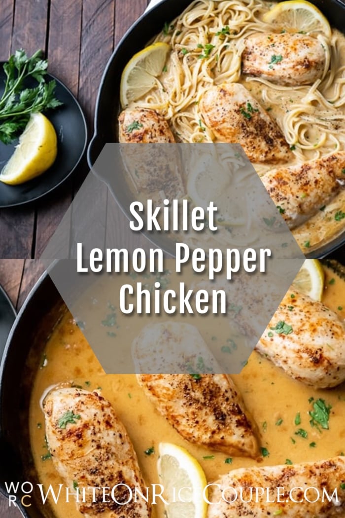 Lemon Pepper Chicken Recipe collage