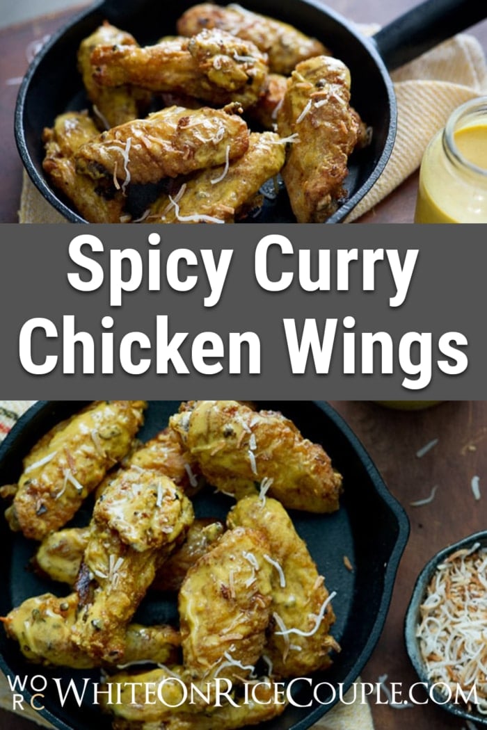 Spicy Curry Chicken Wings Recipe | @whiteonrice
