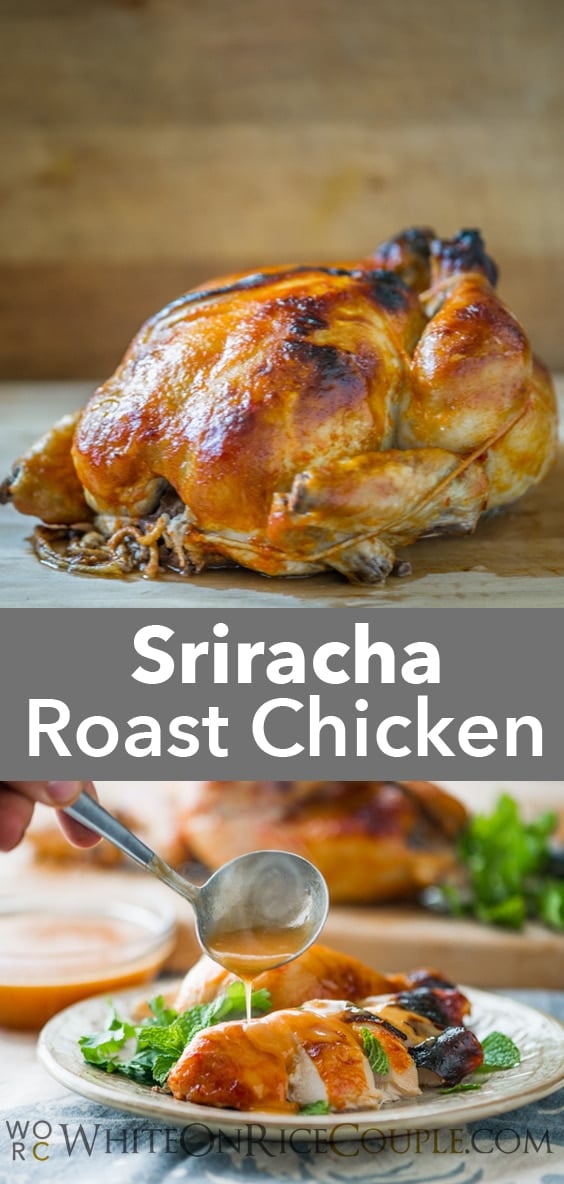 Sriracha Roasted Chicken Recipe from White On Rice Couple