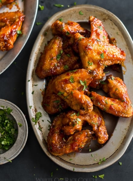 Chicken Wing Recipes or Buffalo Wings Appetizer | White On Rice Couple