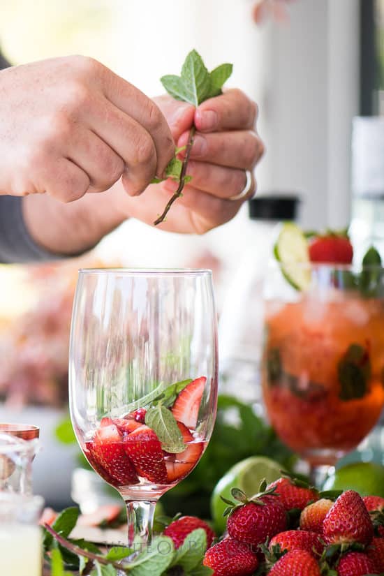  Stripping menta per fragola mojito 