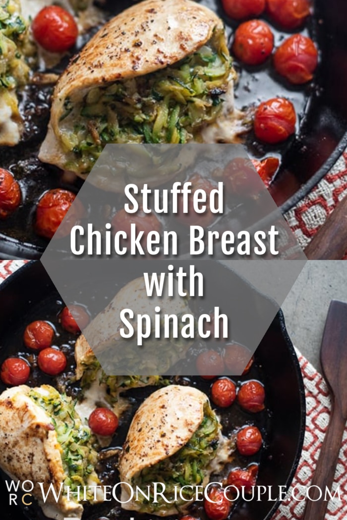 Zucchini Stuffed Chicken Breasts collage