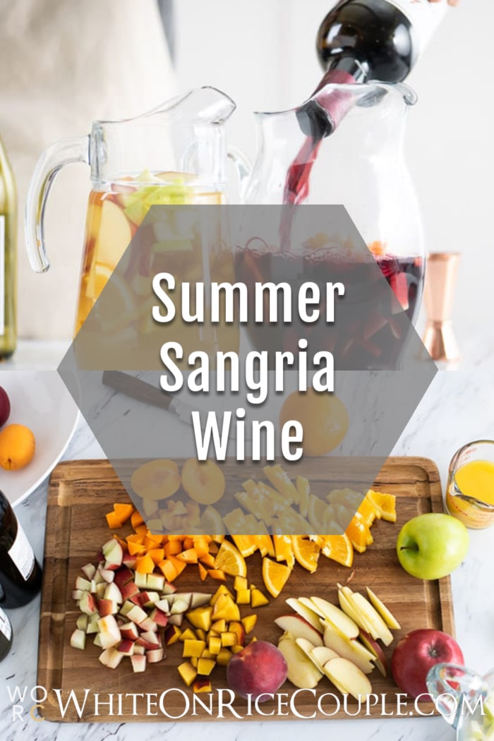 Sangria Recipe with Red Sangria or White Sangria Recipe collage