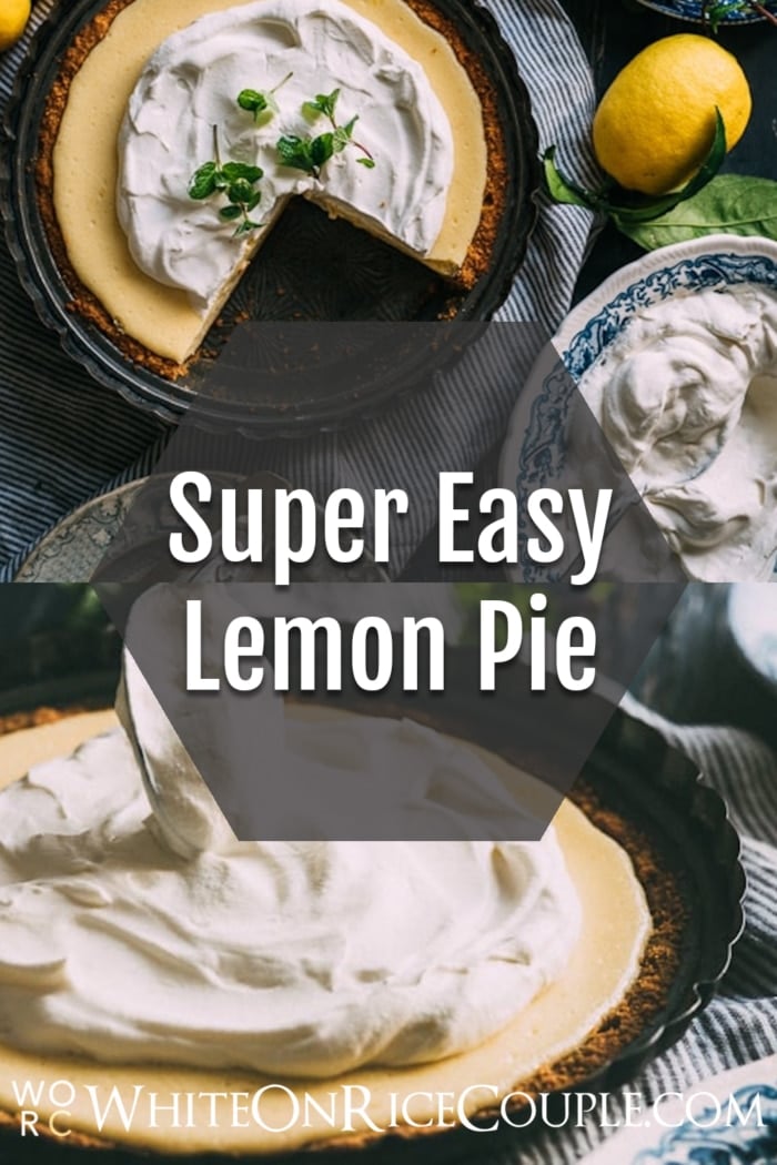 Meyer Lemon Pie Recipe collage