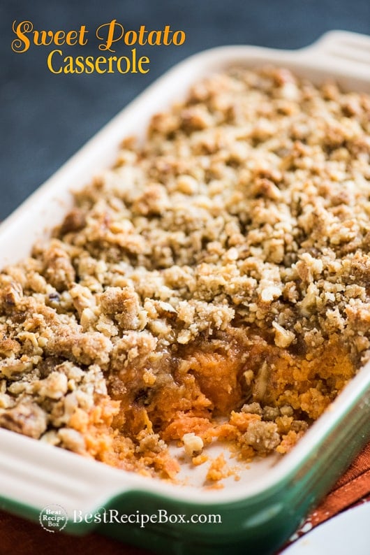 Sweet Potato Casserole Recipe @bestrecipebox