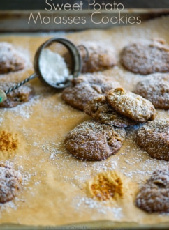 Sweet Potato Molasses Cookies | @WhiteOnRice