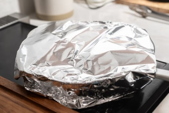 Cover with foil