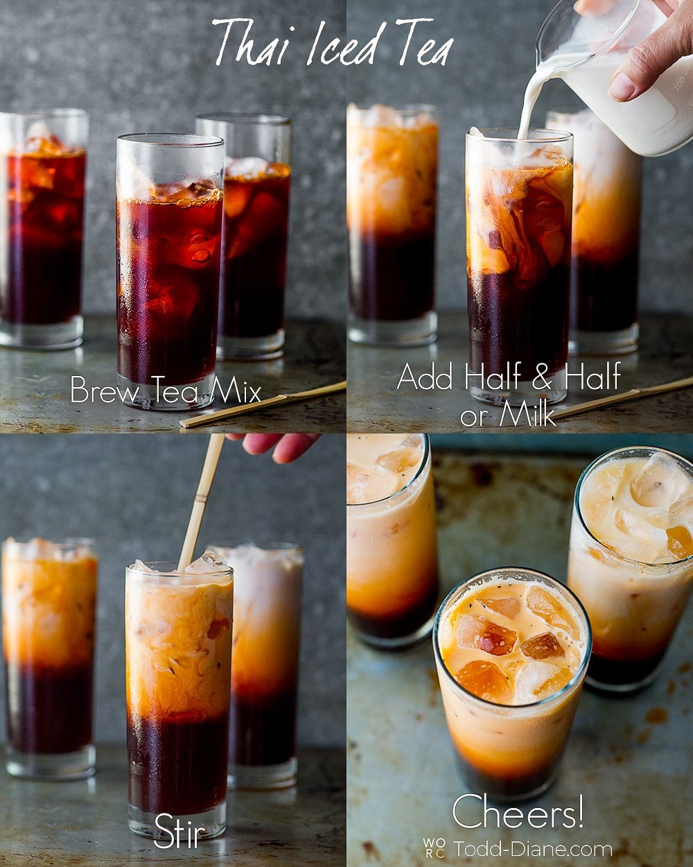 Easy Thai Tea Recipe Homemade Thai Iced Tea Recipe White On Rice