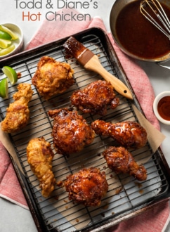 Spicy Hot Fried Chicken Recipe with Asian Flavors are so Good | @whiteonrice