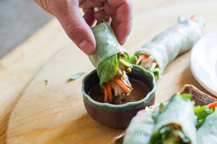 MEAL PREP Turkey Spring Roll Jars • Healthy Spring Roll Bowl