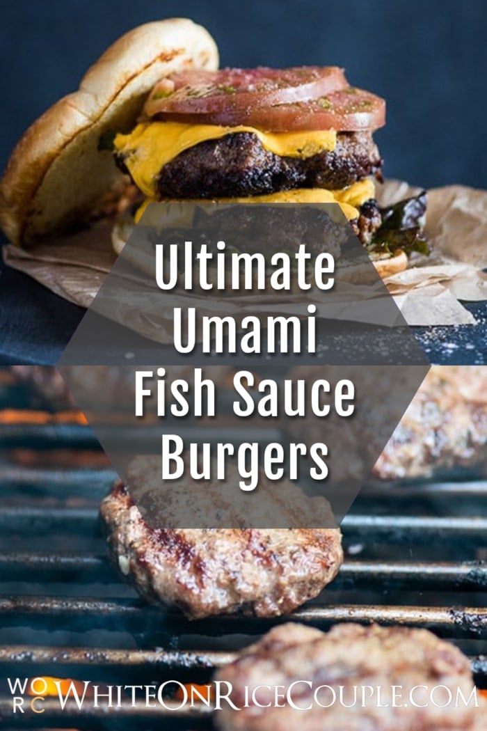 Ultimate Umami Hamburger Recipe or Asian Burger collage