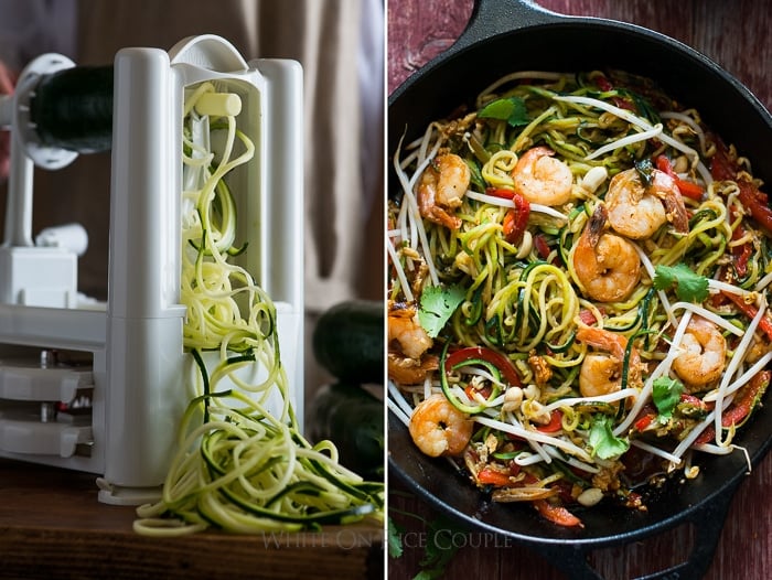 Vegetable Spiralizer Tool for Zucchini Noodle Recipes and Zoodles | @whiteonrice