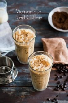 Vietnamese Iced Coffee Recipe | WhiteOnRiceCouple.com