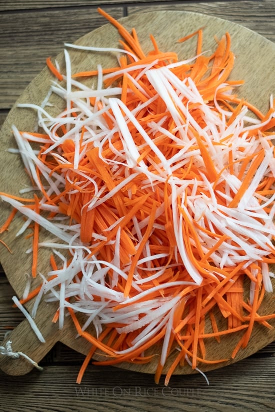Vietnamese Pickles Recipe with Carrots Daikon Radish