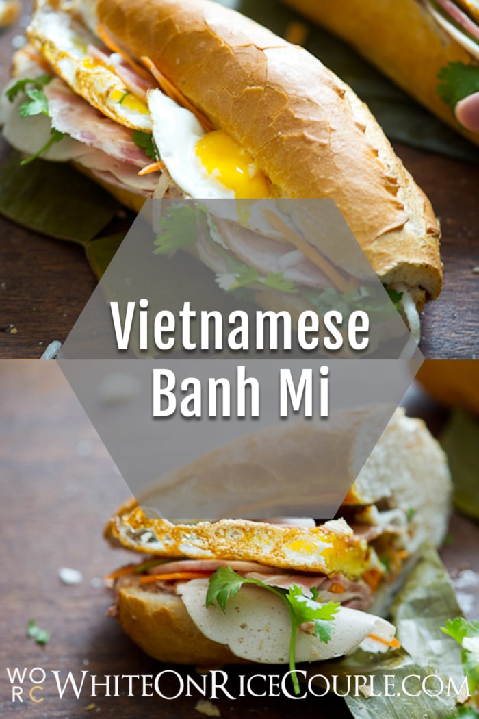 vietnamese banh mi recipe collage