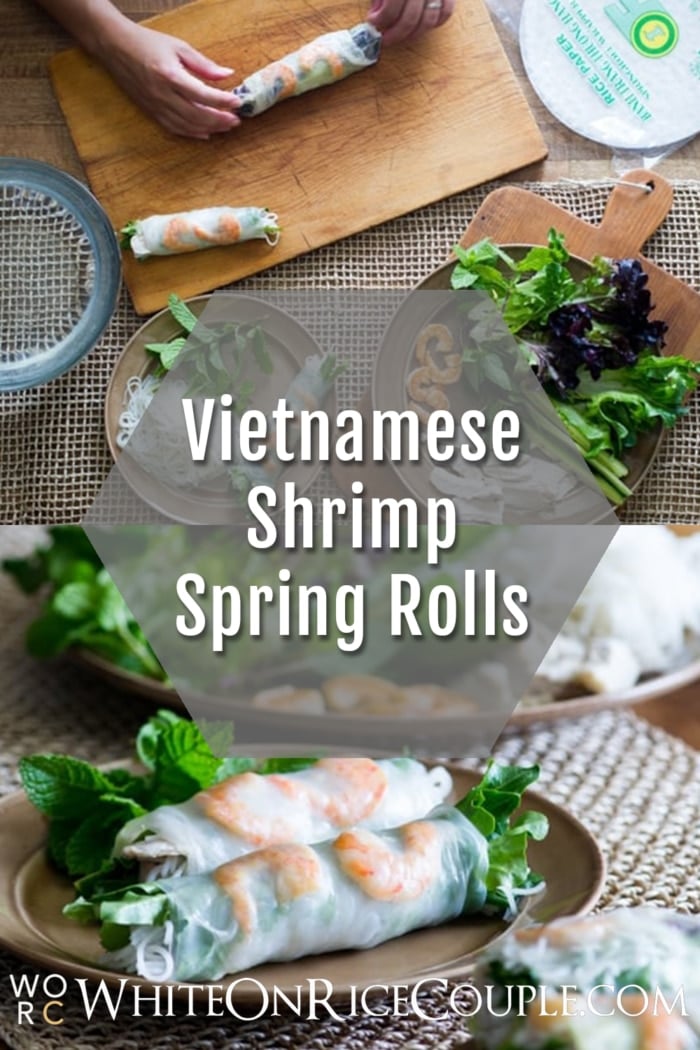 Vietnamese Pork and Shrimp Spring Rolls collage