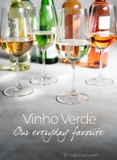 bottles of vinho verde wine