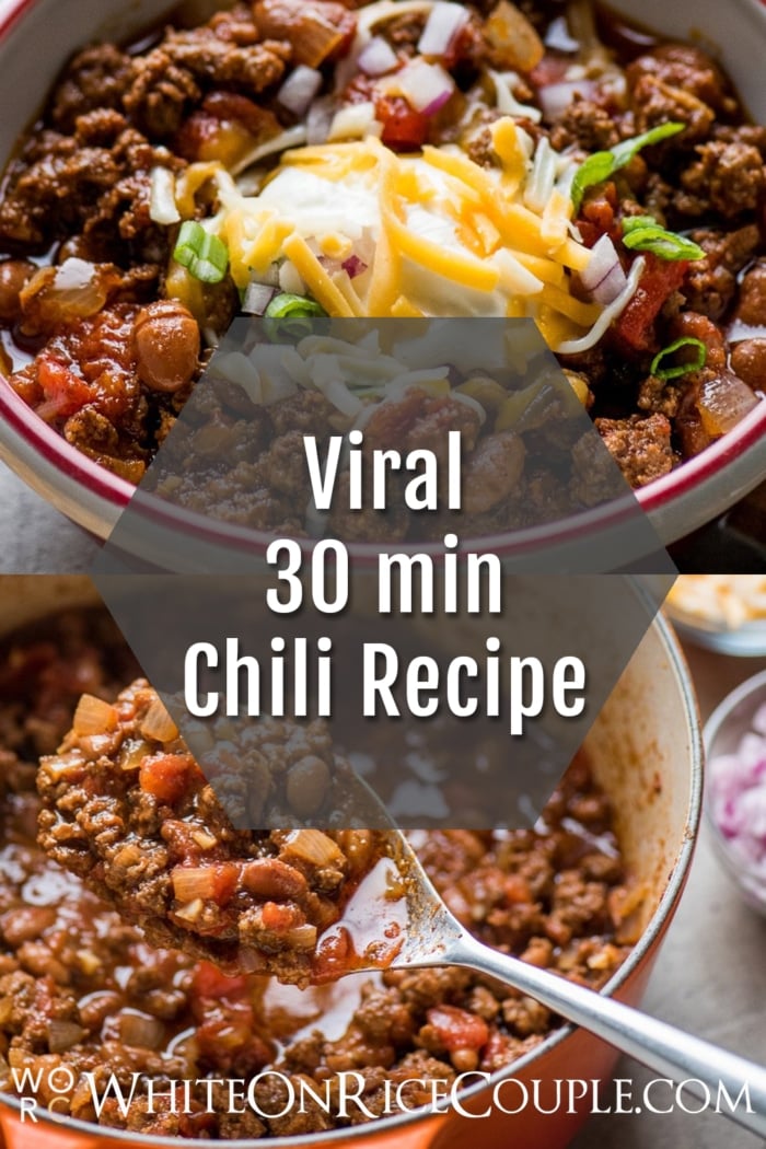 Easy Chili recipe collage