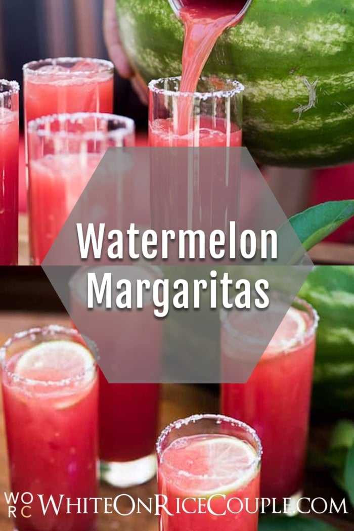 Watermelon Margaritas collage