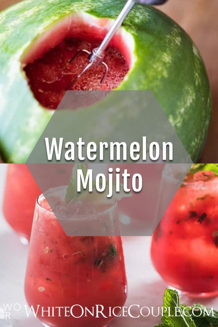 Inside-A-Watermelon Mojito Recipe collage