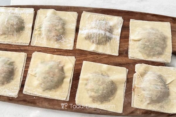 Sealed wontons