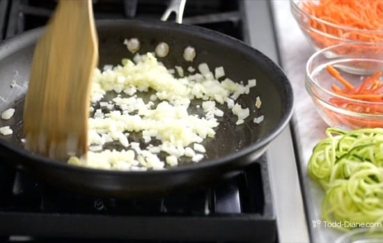 Cooking onions