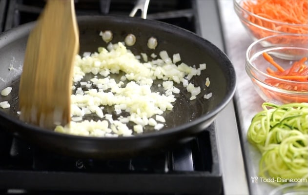 Cooking onions