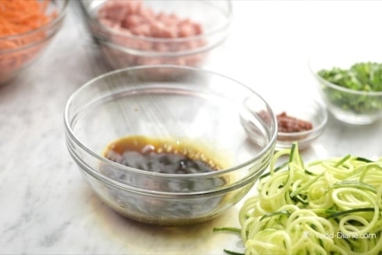 whisking sauce