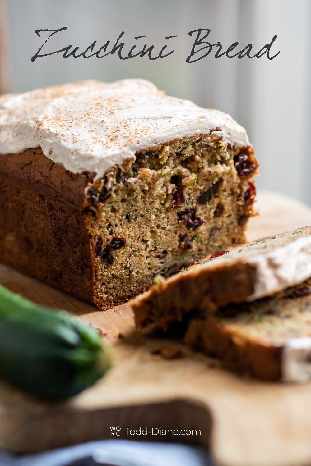 Easy Zucchini Bread with Cream Cheese Frosting