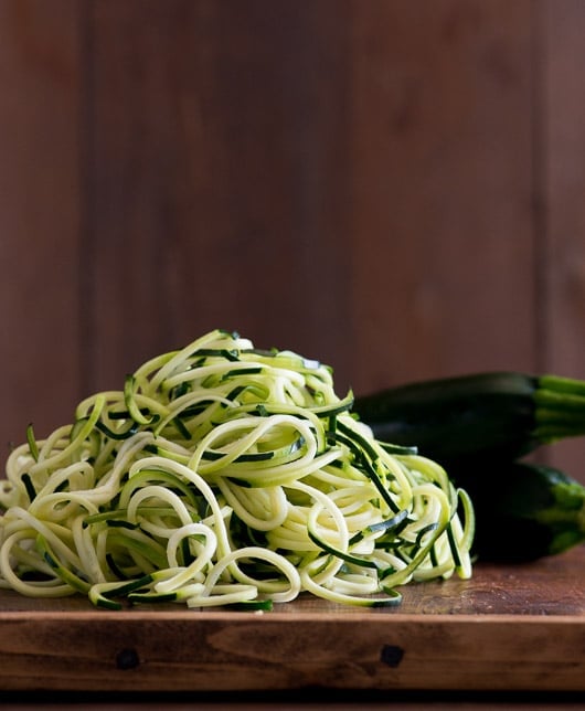 How to make healthy "Zoodles" Zucchini Noodles on @whiteonrice