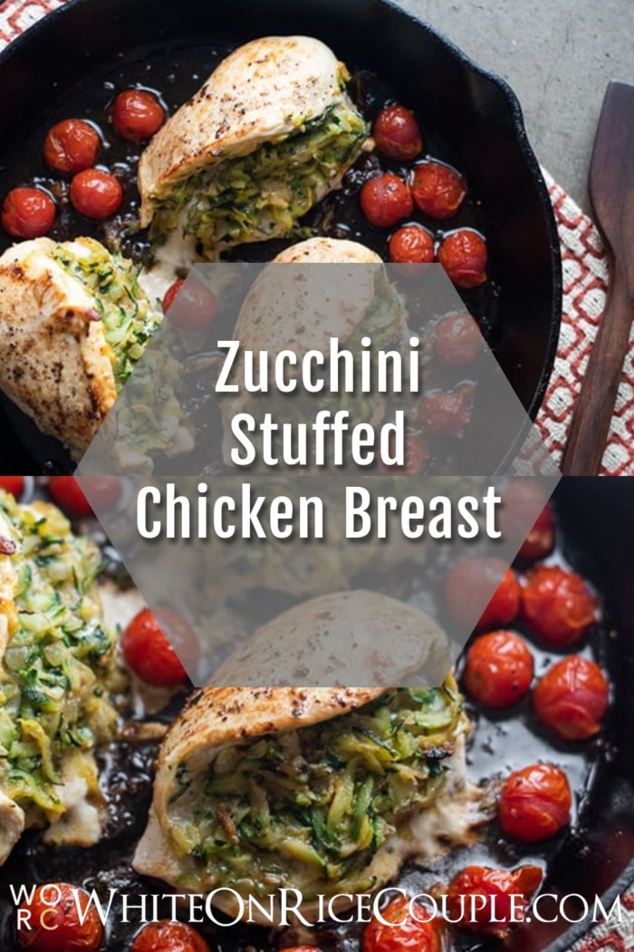 Zucchini Stuffed Chicken Breasts collage