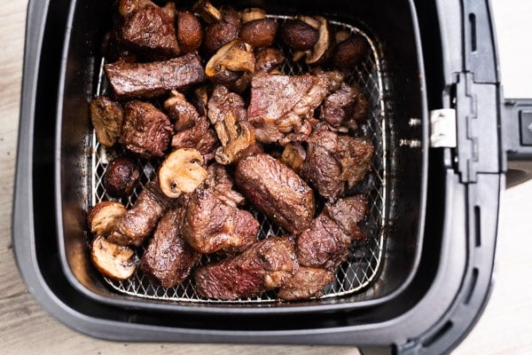 Best Air Fryer Steak Bites Recipe with Mushrooms SUPER DELICOUS!