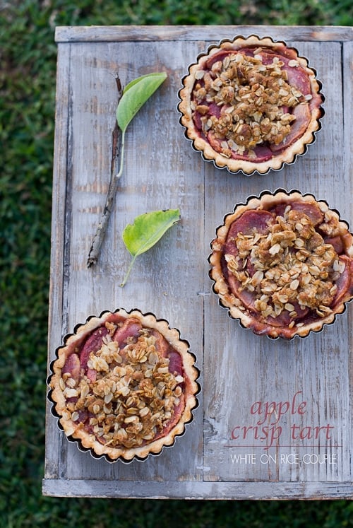 butter rum apple crisp tart & pink pearl apples