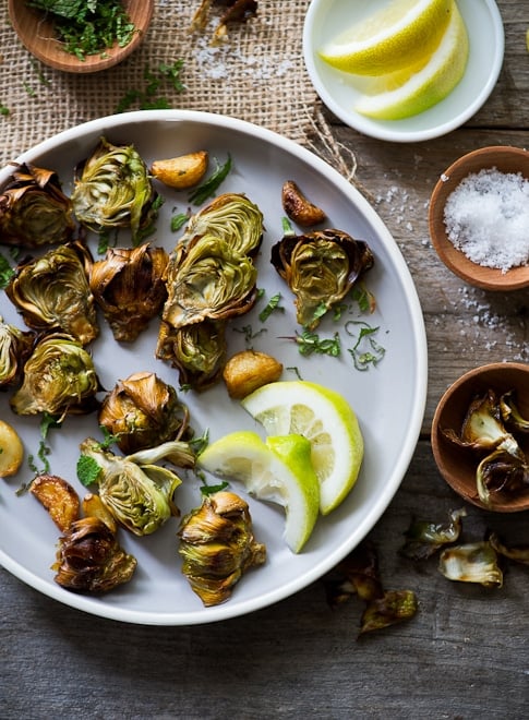 fried artichoke hearts recipe from whiteonricecouple.com