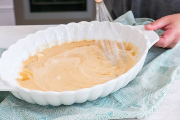 whisking curry sauce