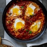 Eggs in Tomato Sauce Recipe : EASY Shashuka Recipe | White On Rice