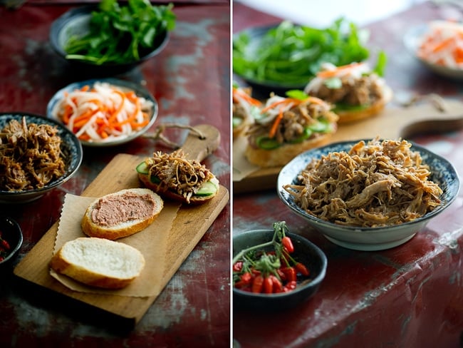 banh mi assembly ingredients 