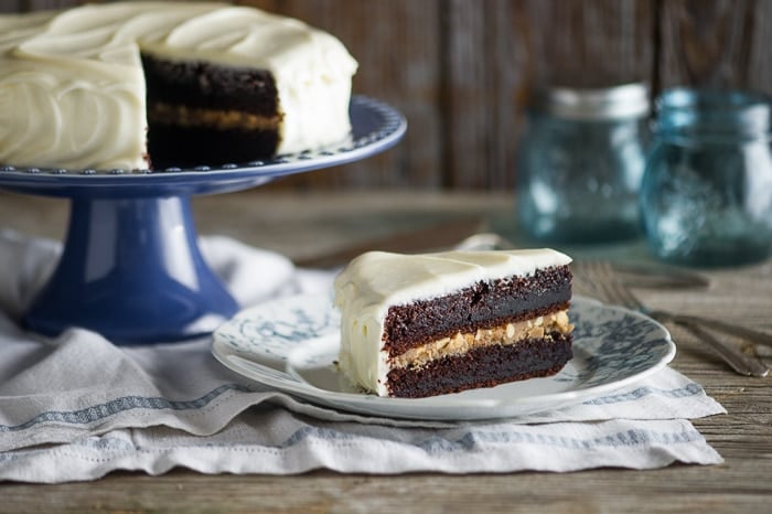 Chocolate Cake Recipe With Butterscotch Filling Cream Cheese Frosting