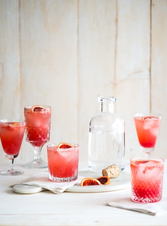 Refreshing Blood Orange Gin and Tonic Recipe in glasses