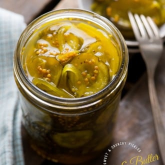 Bread and Butter Pickles Recipe for Burgers and Sandwiches from @whiteonrice